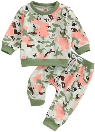 Camouflage Fall Clothes Set for Baby Girls