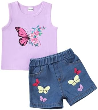 Mikrdoo Summer Baby Girl Clothes Soft Cute