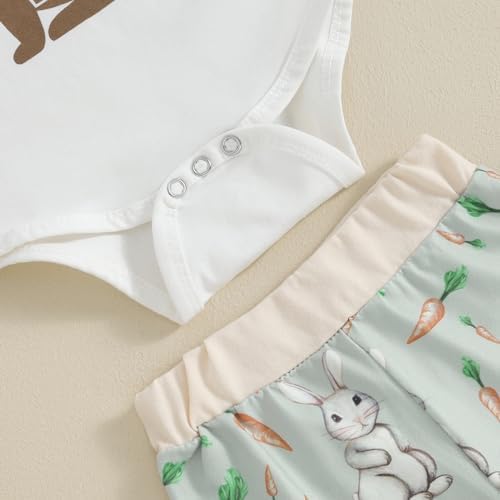 My First Easter Outfits for Baby Boys - Romper Pants Hat Set