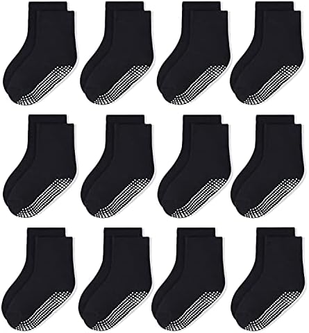 Non-Slip Grip Socks for Toddler Boys and Girls