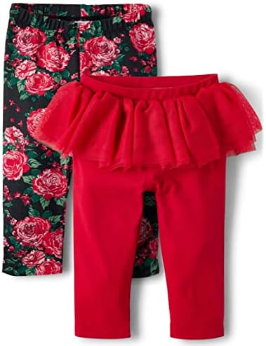 Floral Ruffle Tutu Leggings