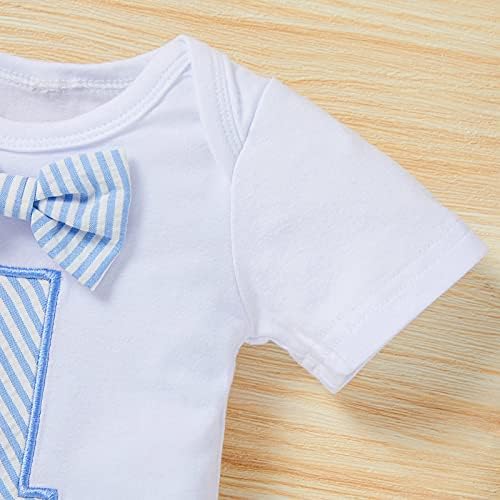 Wild One DISP-011 First Birthday romper set for infant boys