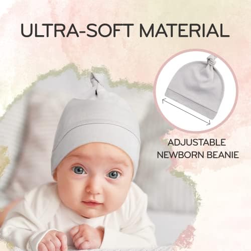 KiddyCare Organic Cotton Newborn Baby Hospital Hat for Boys and Girls