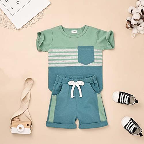 Patchwork Summer T-Shirt Shorts Set
