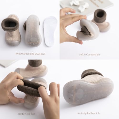 Warm Baby Sock Shoes for Toddler First Walking