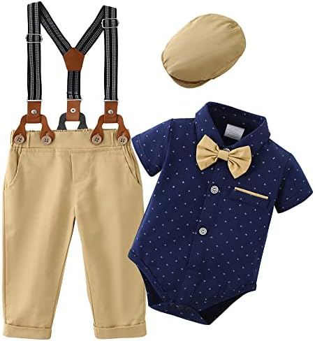 Infant gentleman tuxedo outfit
