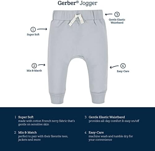 3-Pack Comfortable Jogger Pants for Doubling Up