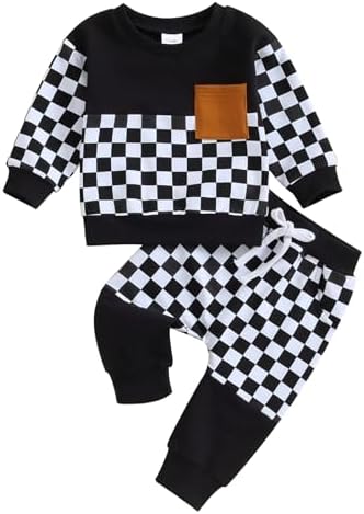 Shejingb Toddler Baby GirlCloset Crewneck Sweatsuit Set 2Pcs
