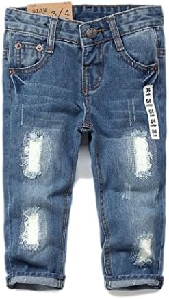 KIDSCOOL SPACE - Baby Jean in Stone Washed Denim with Elastic Fit