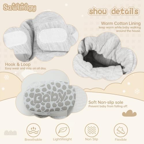 Safety Soft Cotton Booties for Babies