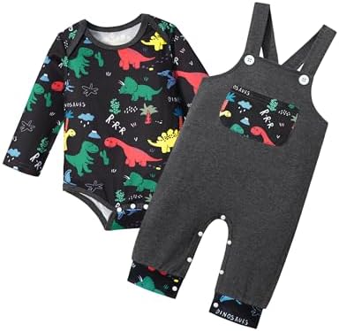 BAVADERCute Baby Boy Romper - Animal Print Long Sleeve Overalls Jumpsuit