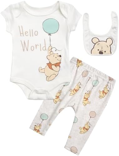 Disney Baby Boys 3-Piece Layette Set