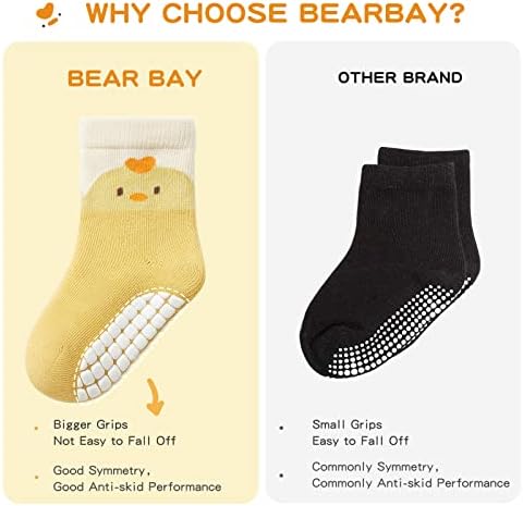 Comfortable Non-Slip Ankle Socks for Babies with Grippers