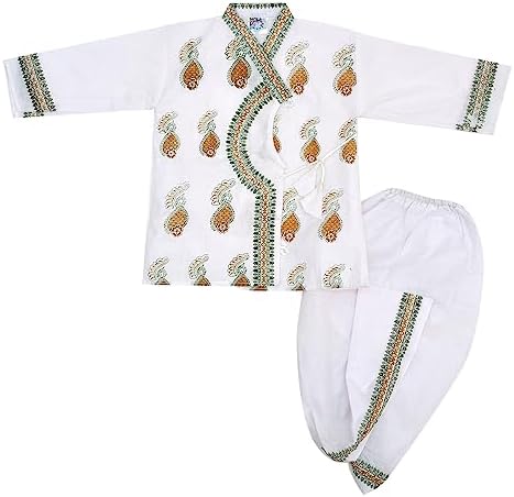 Full Sleeves Soft Cotton Dhoti Kurta for Toddlers