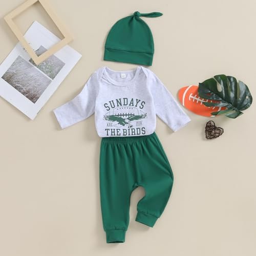 Infant Boy Football Romper Outfit Set