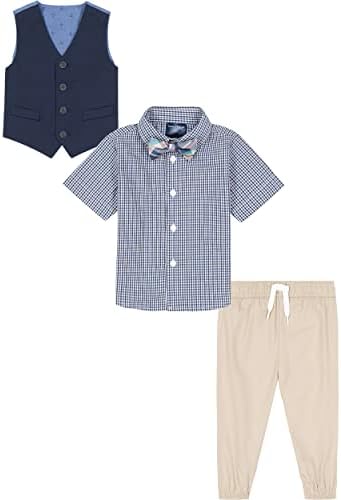 Adorable Nautica Boys 4-Piece Suit Set With Bow Tie