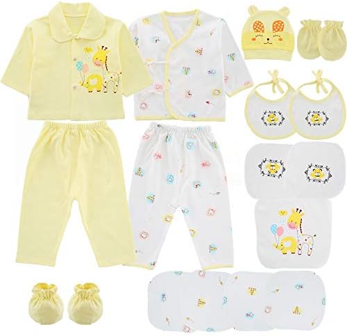 18PCS Newborn Baby Clothing Set for Girls and Boys