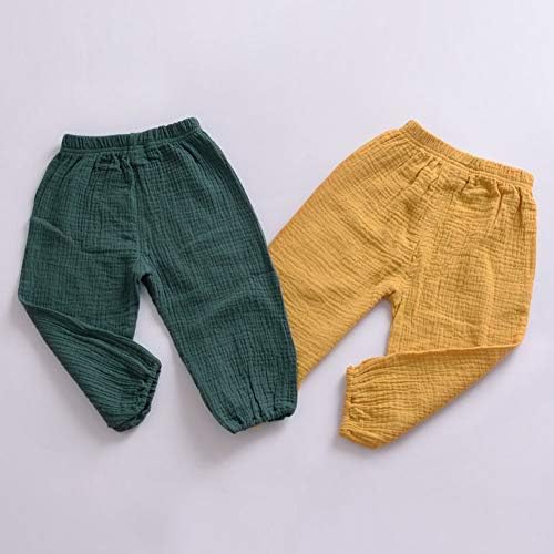 Weixinbuy Solid Ruffle Summer Pants for Babies