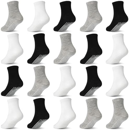 SkiBeaut 20 Pairs Toddler Socks
