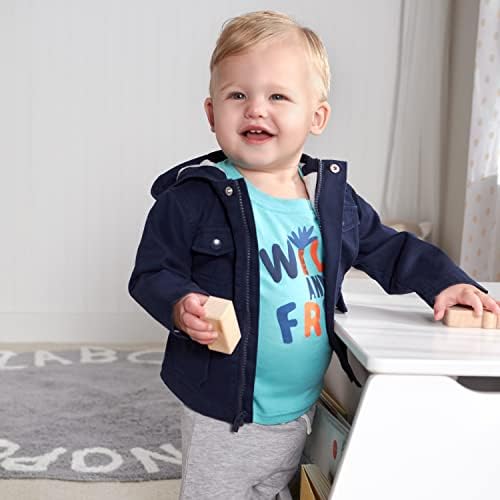 Gerber Baby Hooded Cotton Twill Utility Jacket Warm Comfortable