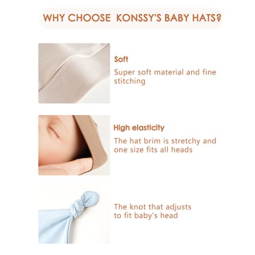 Knit Newborn Hats Set for Babies