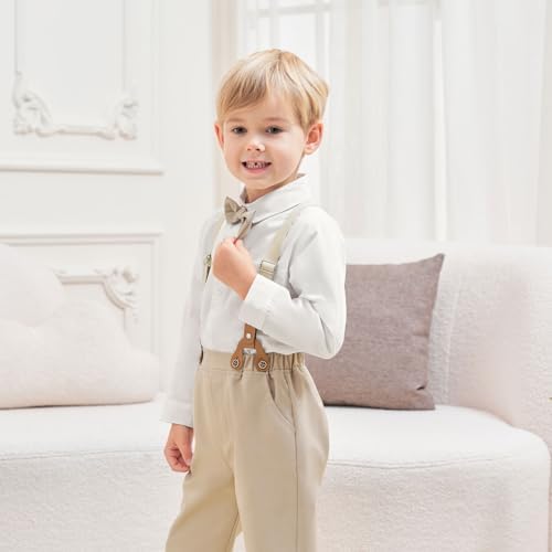 Toddler Boy Button Down Shirt and Pants Set 12M-8Y