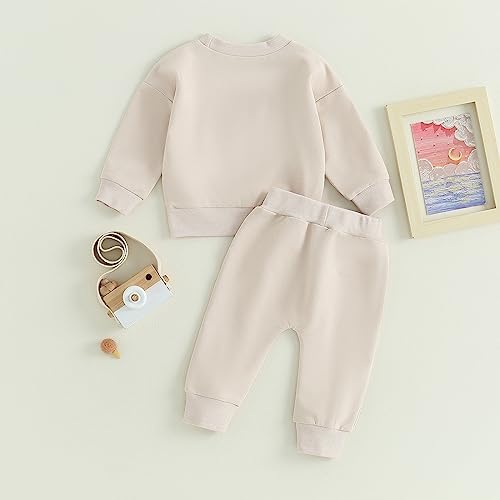 Tiaham Unisex Baby Clothes 2 Piece Sweatshirt Pant Set