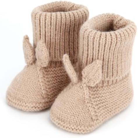 Warm Soft Knit Booties for Newborns