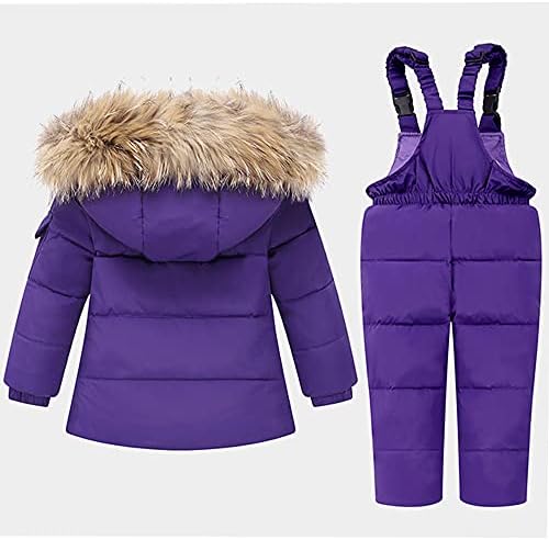 Winter Warm Hooded Snowsuit for Babies Childproof Child Nature