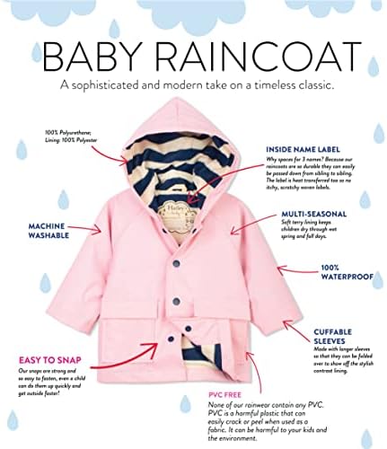 Baby Boys Classic Printed Waterproof Raincoat