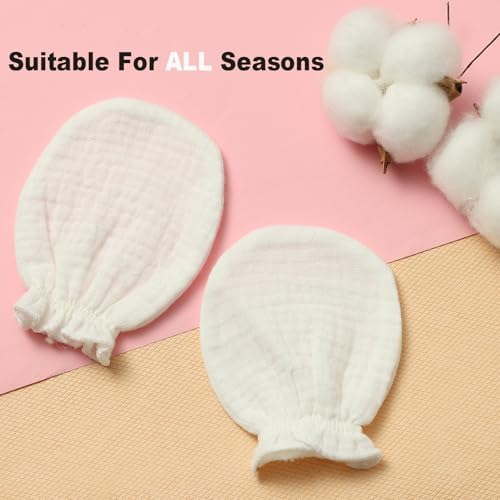 Soft Safe Newborn mittens 6-Pack for Boys Girls