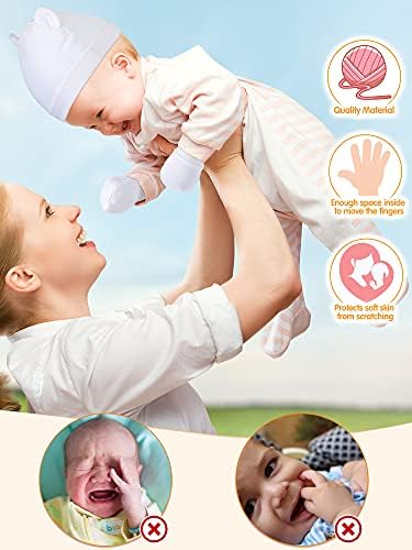 12-Piece Newborn Hat Mittens Gloves Set
