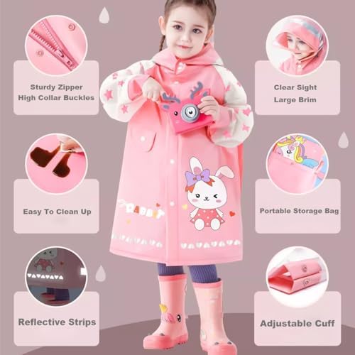 Eco-Friendly Kids Rain Coats for Boys Girls