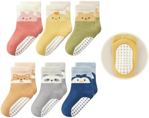 Comfortable Non-Slip Ankle Socks for Babies with Grippers