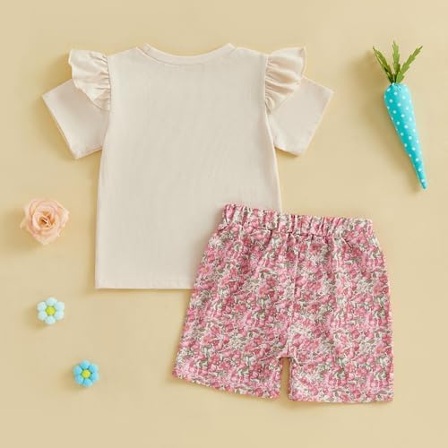 Toddler Girl 4th of July Top and Shorts Set