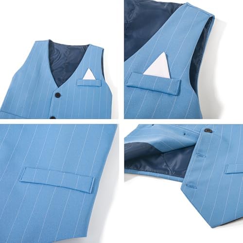 Yilaku Boys Suits Stylish Toddler Outfit with Vest Shirt Pants More