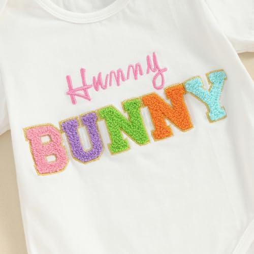 Fernvia Baby Girl Rabbit Print Romper Set
