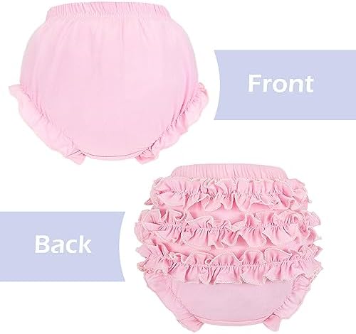 5-Piece Poocen Ruffle Diaper Cover Set for Toddler Girls