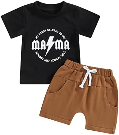 Sejardin Toddler Boys Cute Short Sleeve Set