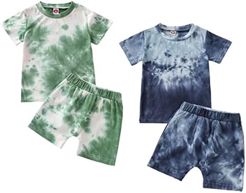 Perfect Summer Outfits Coolago Toddler Tie Dye 4-Piece Set for Boys