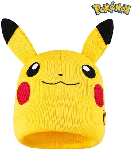 Pokemon Kids Beanie Hat - Warm Cozy Winter Gift