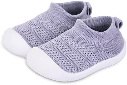 Pluatyep Baby Toddler Walking Shoes Non-Skid Socks Slip-On Slippers