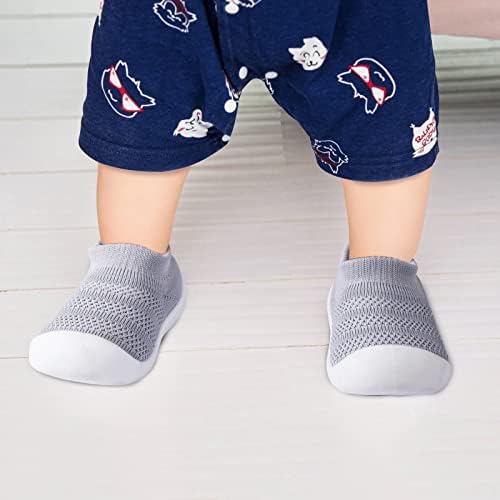 Pluatyep Baby Toddler Walking Shoes Non-Skid Socks Slip-On Slippers