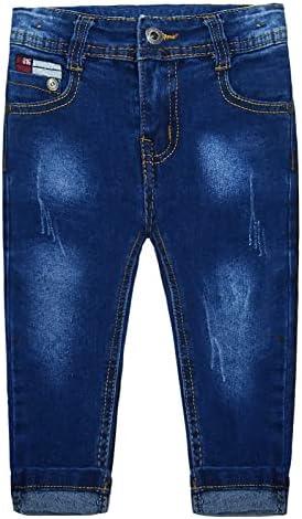 KIDSCOOL SPACE Little Ripped Elastic Jeans for Baby Kids