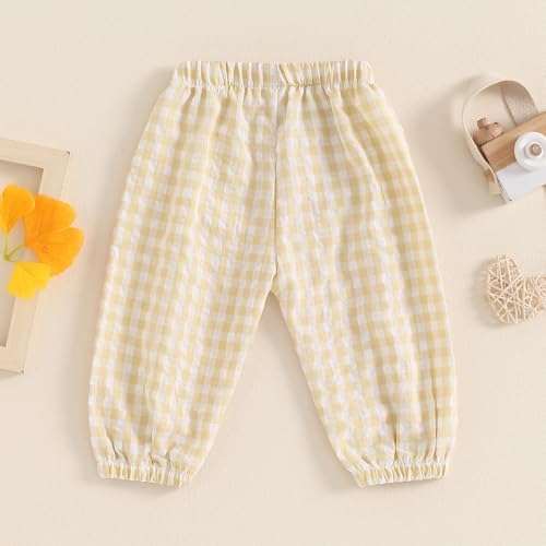 Premium Gingham Pants for Kids - Soft and Cozy for Autumn