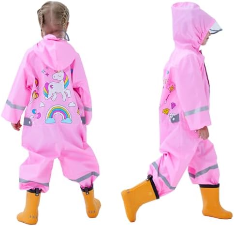 Fewlby Safe Dry Toddler Rain Coats for Kids
