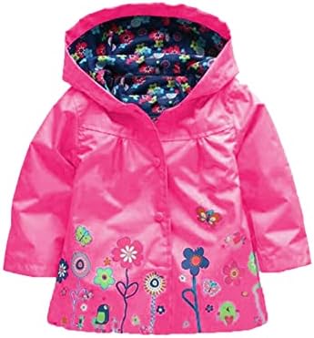 Baby Toddler Girls Boys Winter Raincoat Hoodie 1-5 Years