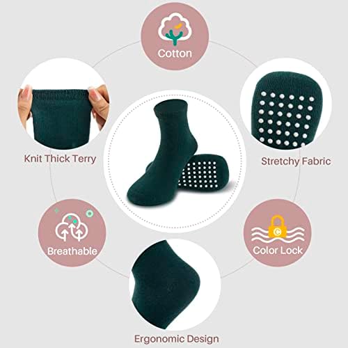JAKIDAR Non-Slip Grip Socks for Baby Toddler