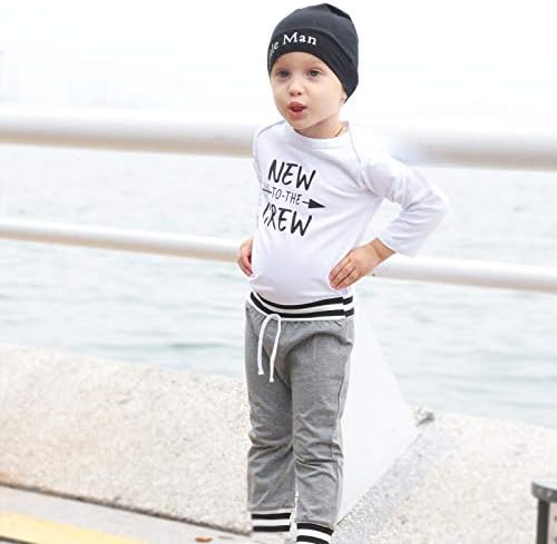 Newborn Baby Boy Clothing Set New to the Crew Outfit