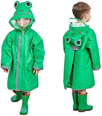 Dynamic 3D Cartoon Raincoat for Girls Waterproof and Comfortable